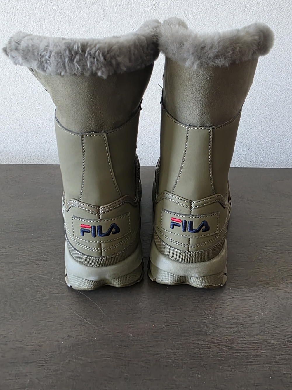 FILA Women's Olive Green Fur-Lined Winter Boots - Picture 5 of 8